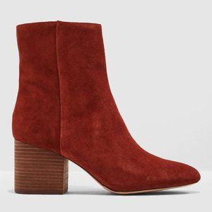 J.Crew Chunky Heel Maya Boot Burnt Orange